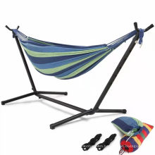 Wholesale Outdoor Camping Canvas Stripe Hammock Indoor Leisure Hammock